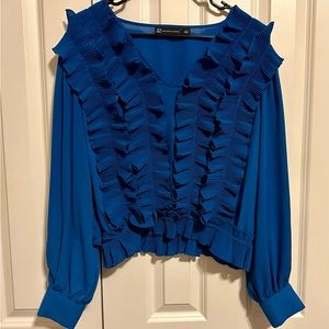 New York and Co. Royal Blue Blouse. Size Large.